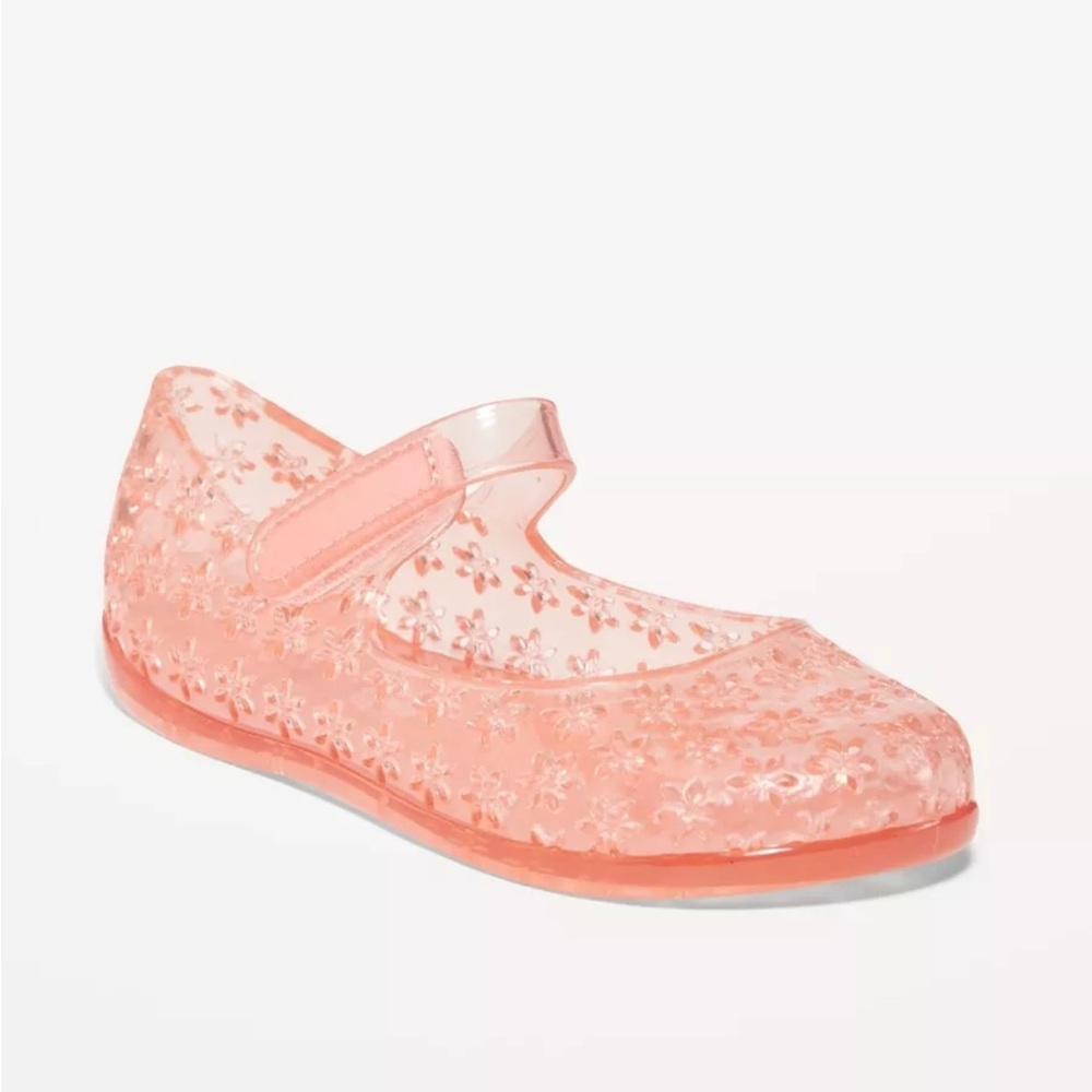 Peach jelly shoes